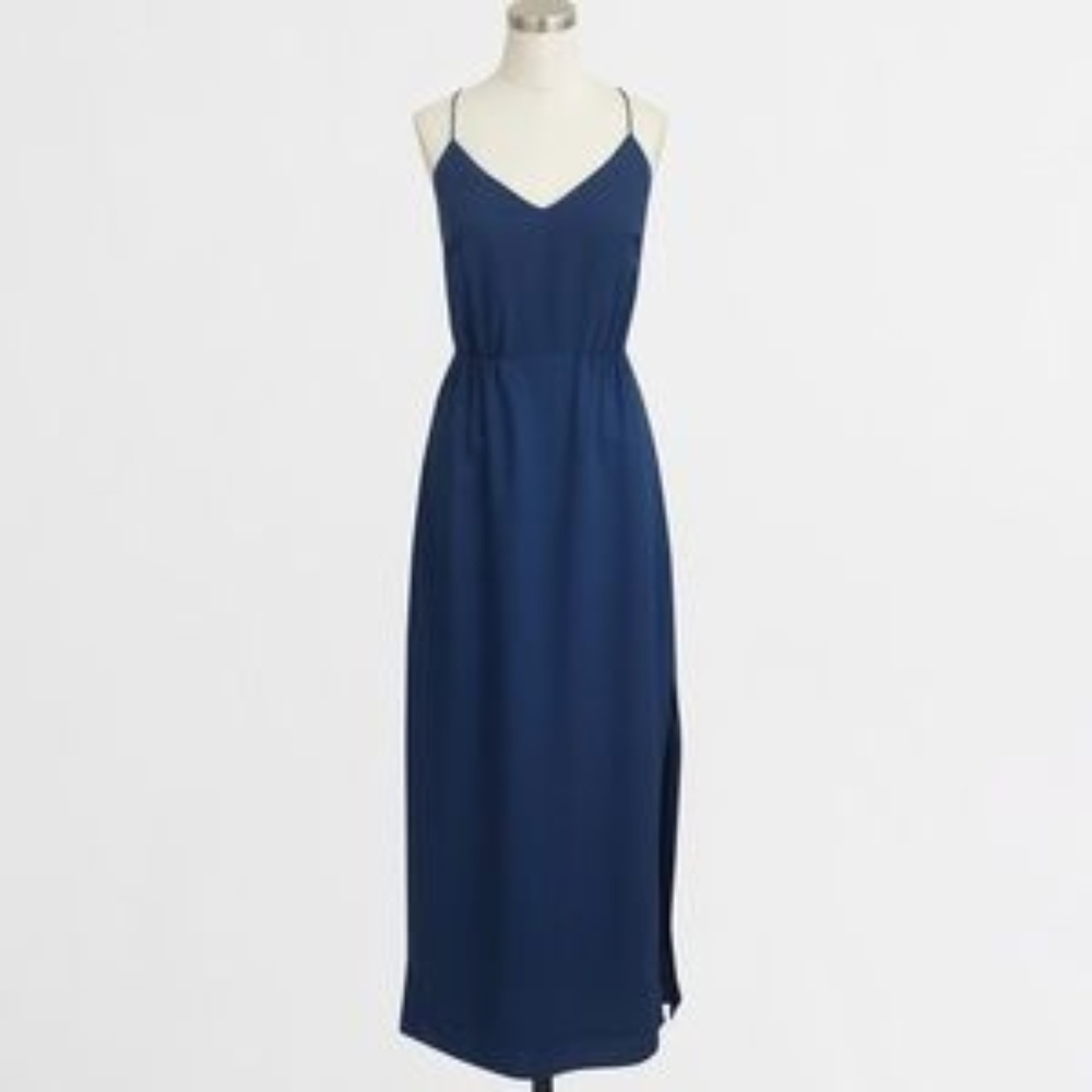 J.Crew Navy Racerback Maxi
